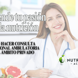 Emprende tu pasión : Consulta Nutricional Ambulatoria en el Ámbito Privado